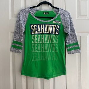 🍀SEAHAWKS Green and Gray NFL Shirt